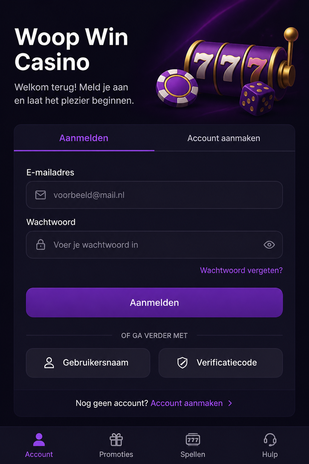Woop Win Casino screen 3